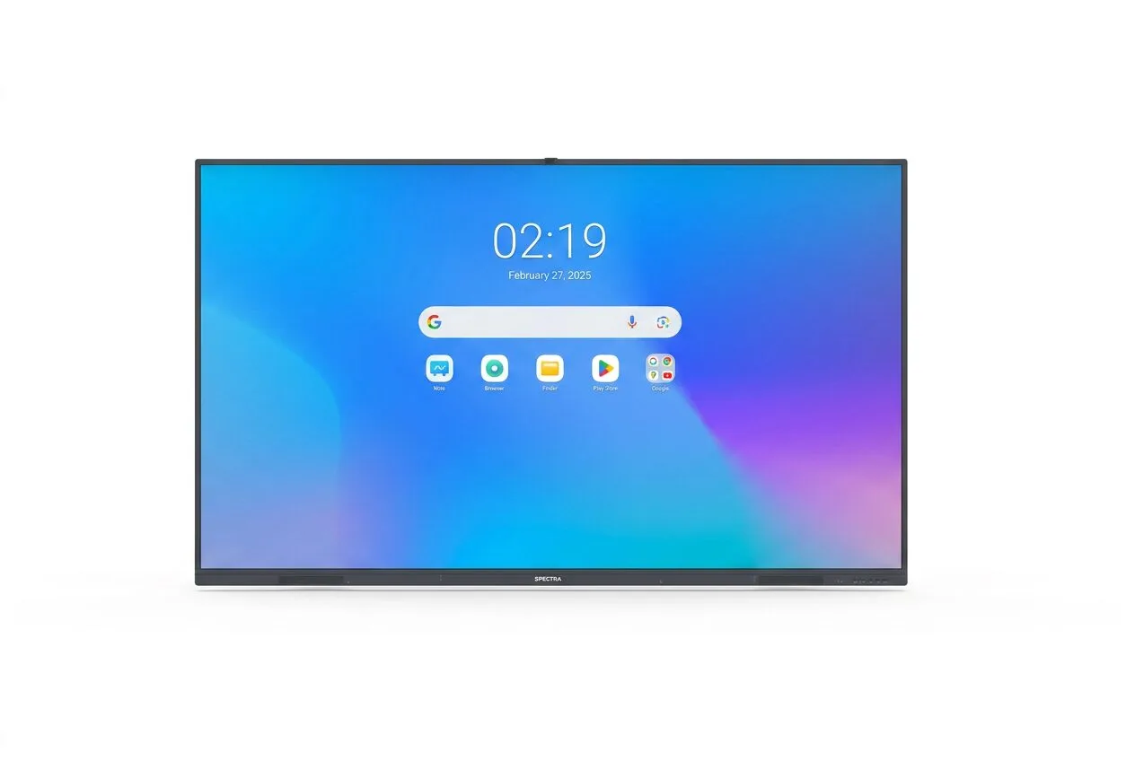 Écran interactif professionnel installé