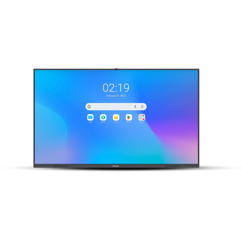 Écran interactif dans une salle de réunion professionnelle